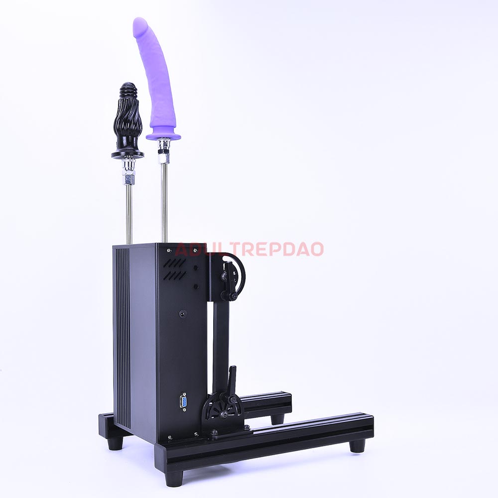 Lustti Double Penetration Sex Machine FM07 w/ Double-Ended Attachments