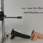 9.8″ Sex Machine Big Dildo Attachment w/ Wide Testicles